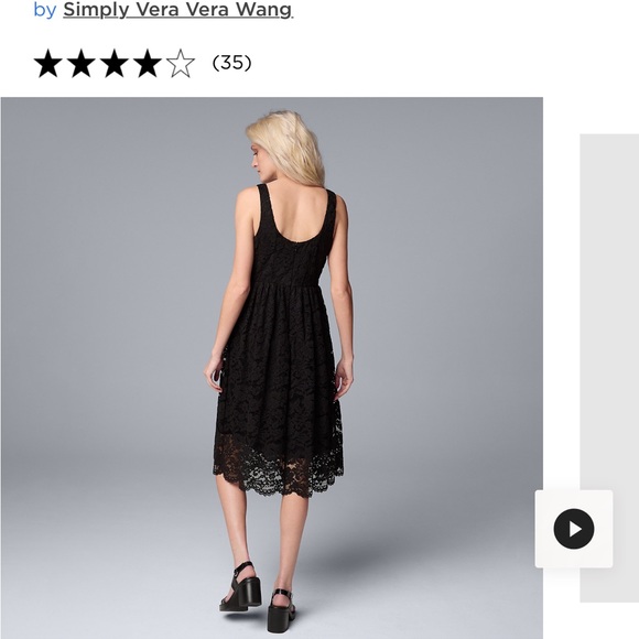 NWT simply Vera Wang midi lace dress size small emerald green - Picture 8 of 8